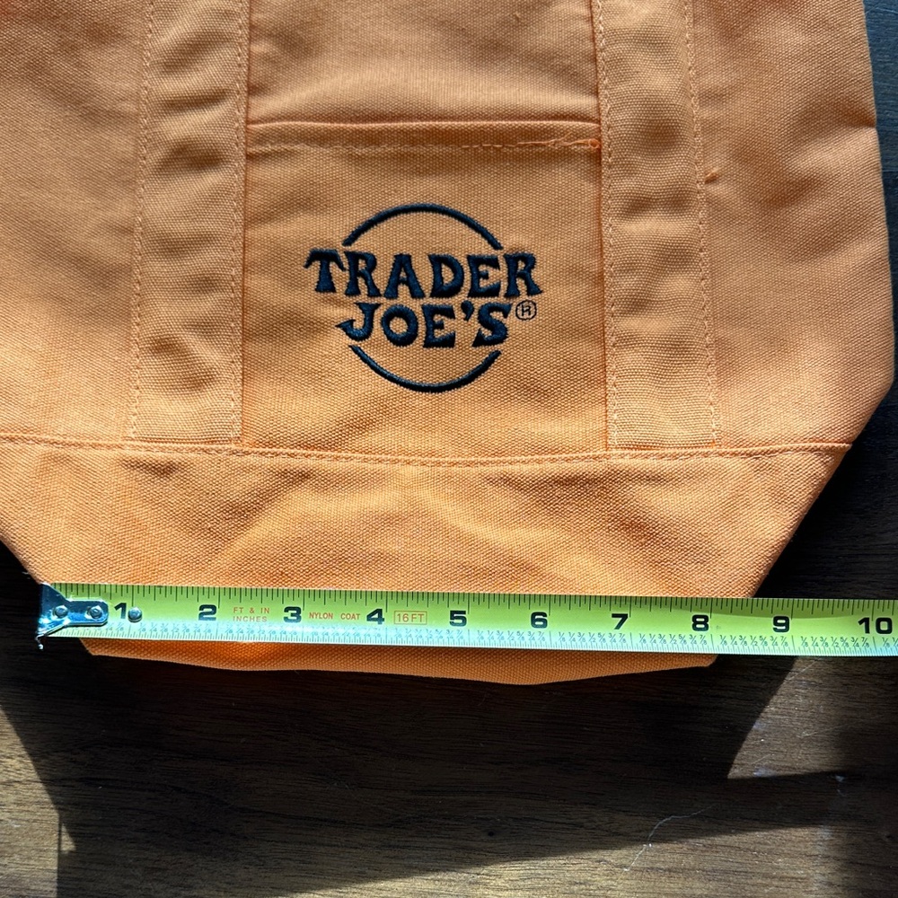 Trader Joe's Orange Tote Bag - Picture 9 of 9